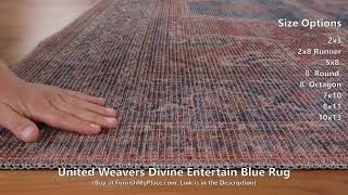 United Weavers Divine Entertain Blue Rug