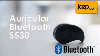 S530 Mini Invisible Bluetooth Headset With Mic - Black