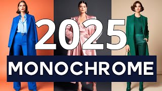 Elevate Your Style with Monochromatic Outfits | Trendy Color Schemes for 2025