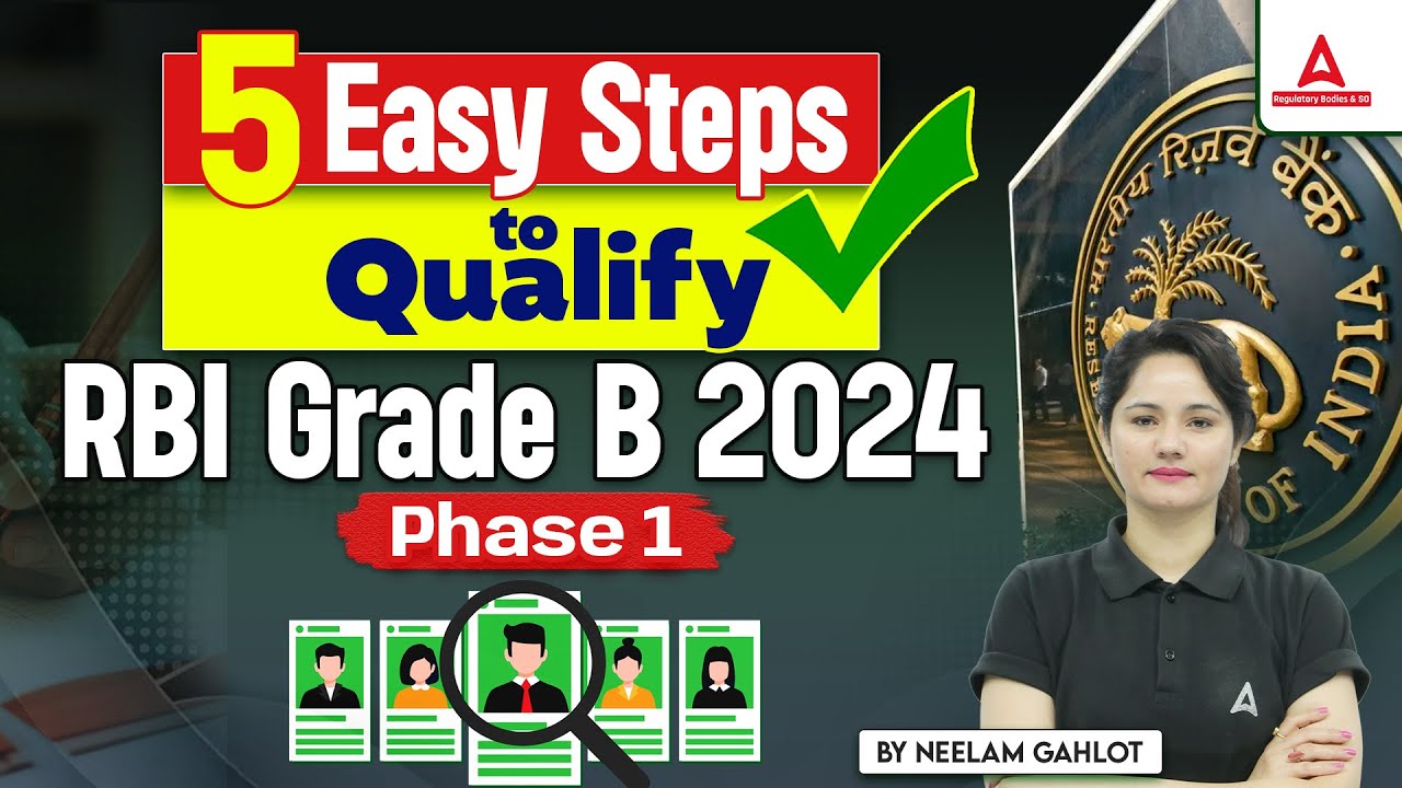 5 Easy Steps To Qualify RBI Grade B Phase 1 | RBI Grade B Preparation ...