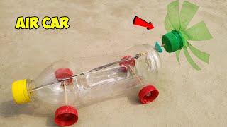 Rubber band powered air car | Science project 2022