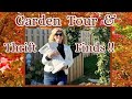 FALL Garden Tour 2024~ New Thrifted Garden Decor~Fabulous Fall Color in November ! 😍🍂