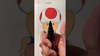 Drawing TOAD From The New Super Mario Movie!! #short #art #posca #mario