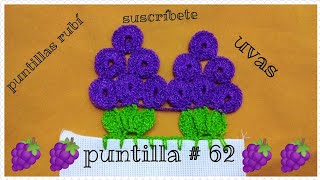 puntillas # 62 uvas 🍇 puntillas rubí