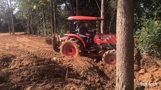 รถไถคูโบต้าดันดิน มันส์ๆ เสียงดังลั่นป่า Tractor KUBOTA L4078