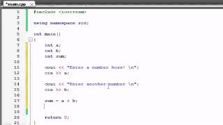 Buckys C++ Programming Tutorials 5 Creating a Basic Calculator YouTube .