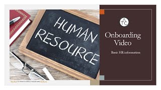 Onboarding video #1: Basic HR information