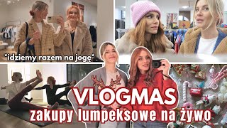 CHODŹCIE Z NAMI DO LUMPEKSU: zakupy na żywo i mierzymy *wow* Wspólna joga, Event z Repose | VLOGMAS🎅