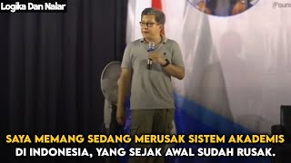 Banyak Murid Yang Bodoh Gara Gara Kurikulum Di Sekolah. | Rocky Gerung