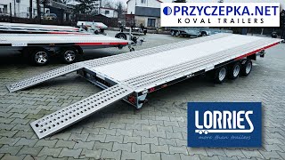 Laweta uchylna LORRIES PL35-6021 | 6m / 3,5T / 3 osie | Dealer PRZYCZEPKA.NET Koval Trailers