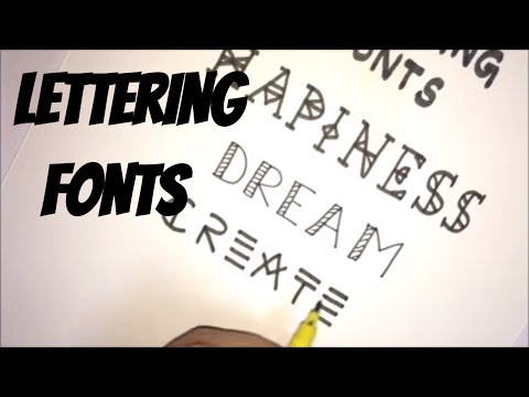 Doodle with me - Lettering fonts/styles | PART - 1 Doodle with me - Lettering fonts/styles | PART - 1
