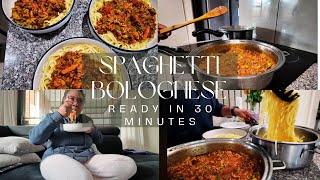 FAST Working Mum's 30 Minute Sphagheti Bolognese Dinner Solution