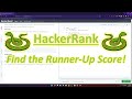 HackerRank (Python): Find the Runner-Up Score!