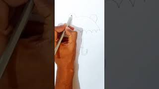 How To Draw a Umbrella ☔ Easily | Easy Drawing #shorts #trending #viral #drawing #short