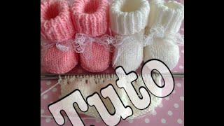 tuto tricot : chaussons bébé 2/3