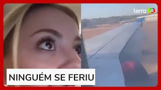 EUA: avião pega fogo após problema no motor em aeroporto do Texas