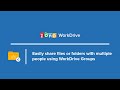 Share data with a Group - Zoho WorkDrive