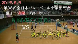 2019全小バレー　決勝　東京杉一ＶＳ片桐　1セット目