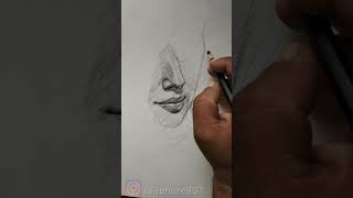 #Shorts 👃💋How to draw Nose and lips #drawing ✏️#YouTubeShorts
