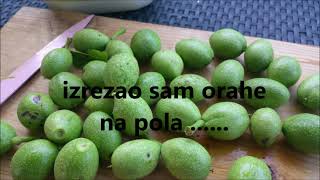 kako se pravi orahovaca liker od oraha recept