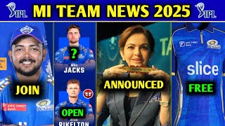 IPL 2025 - P Shaw Join Mumbai Indians | MI Free Jersey Giveaway | MI Opening Pairs |