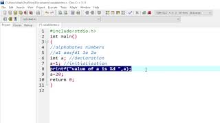 lec2 variables and constants in c | variable in c programming #cprogramming