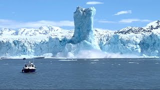 Most Awesome Glaciers Collapse in Water Compilation