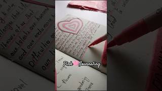 ഒരു pink 🩷 Journal ചെയ്യാം| Journal Malayalam #journaling #journal #diy #shorts