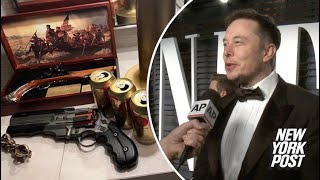 Elon Musk’s ‘bedside table’ photo shows toy guns, Buddhist amulet, Diet Coke | New York Post
