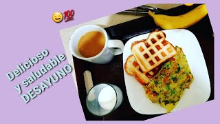 ✅CÓMO prepara UN DESAYUNO facil  en Ún MINUTO 😊(Delicious and healthy BREAKFAST in a minute)