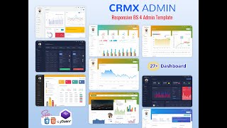 Bootstrap 5 Admin Template fully Responsive With Sass – CrmX