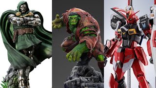 New Dr Doom, Hulk, Gundam figures available at entertainment earth get 10 percent off