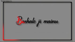 Bachalo ⚡ Akhil_Song 💫 black screen lyrics 🌹 whatsapp status video||