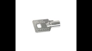 CRL KMK8 Keymatic Number 8 Combination Key for Keymatic Series Locks   Bright Polished Nickel