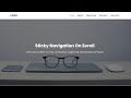 Sticky Navigation Bar On Scroll Using html css javascript | Fixed Nav Bar On Scroll
