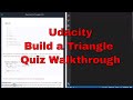 Udacity - Build a Triangle Quiz Walkthrough - JavaScript