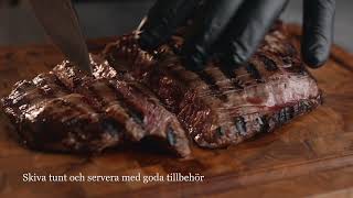 Flankstek på grillen