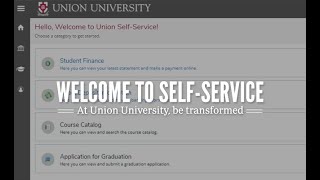 Self-Service Tutorial - Planning and Registering for Courses