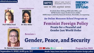 Session 1 | Feminist Foreign Policy | Online Monsoon School | FES IMPRI #WebPolicyLearning HQVideo