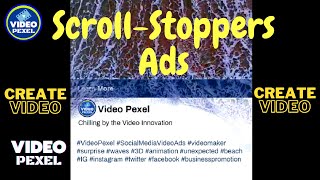 Scroll Stoppers Ads In Social Media By Video Pexel | Video Animation | Promotional Video |ShortVideo