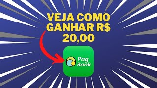 PagBank: GANHE 20 Reais AGORA MESMO ✅ ✅ Veja como