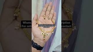 One gram gold jewellery with price details#imitationjewellery#onegramgold#hyderabad#gjpolish#lalitha