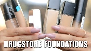 THE BEST DRUGSTORE FOUNDATIONS!