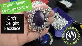 Chain Maille Project Tutorial - Orc's Delight Necklace