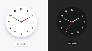 ⏰ Analog Clock UI with HTML, CSS & JS | Live Time #webdevelopment #CodeByGaurav
