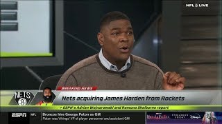 [BREAKING NEWS] Keyshawn Johnson: Rockets trade James Harden to Nets in blockbuster deal