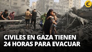 ISRAEL advierte a civiles en Gaza EVACUAR hacia el SUR en un plazo de 24 horas | El Comercio