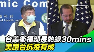 美挺台參與WHO！台美衛福部長熱線30mins 讚台抗疫有成｜三立新聞台