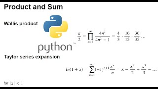Scientific Python 2.2: Product and Summation