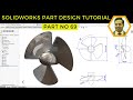 SolidWorks Part Design Tutorial: Exercise 69 - Crafting a Fan Blade with Swept Extrusion!